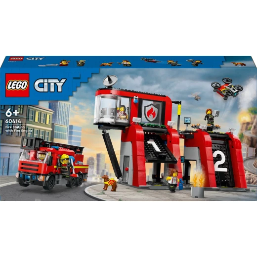LEGO City Fire Station with Fire Truck Building Set 60414 LEGO City Fire Station with Fire Truck Building Set 60414