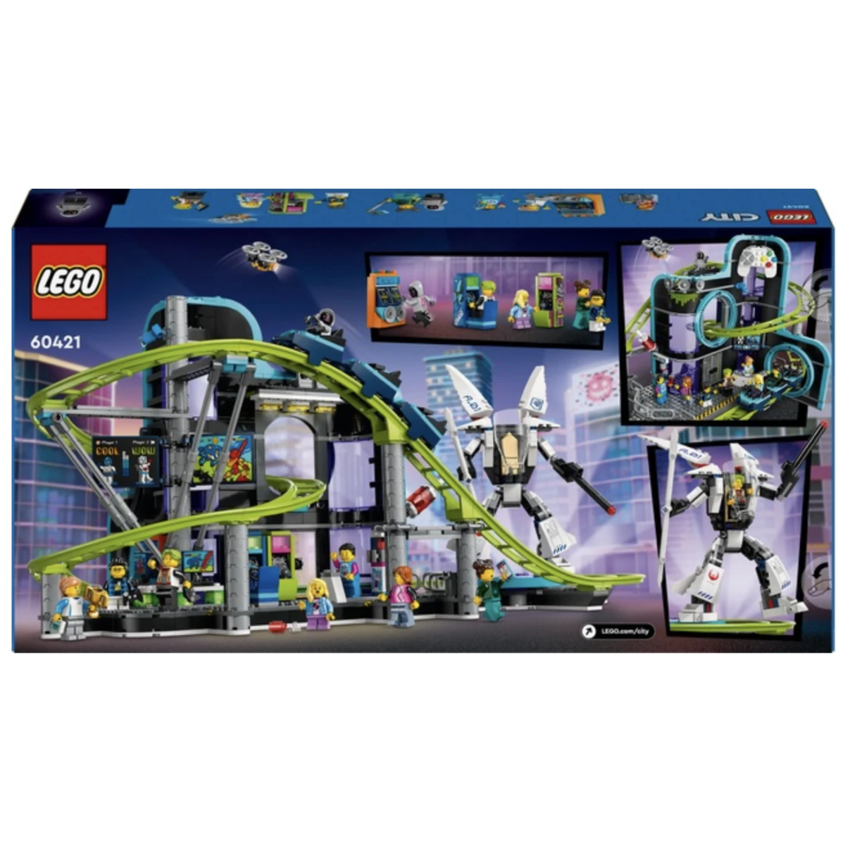 LEGO City Robot World Roller Coaster Park Building Set 60421