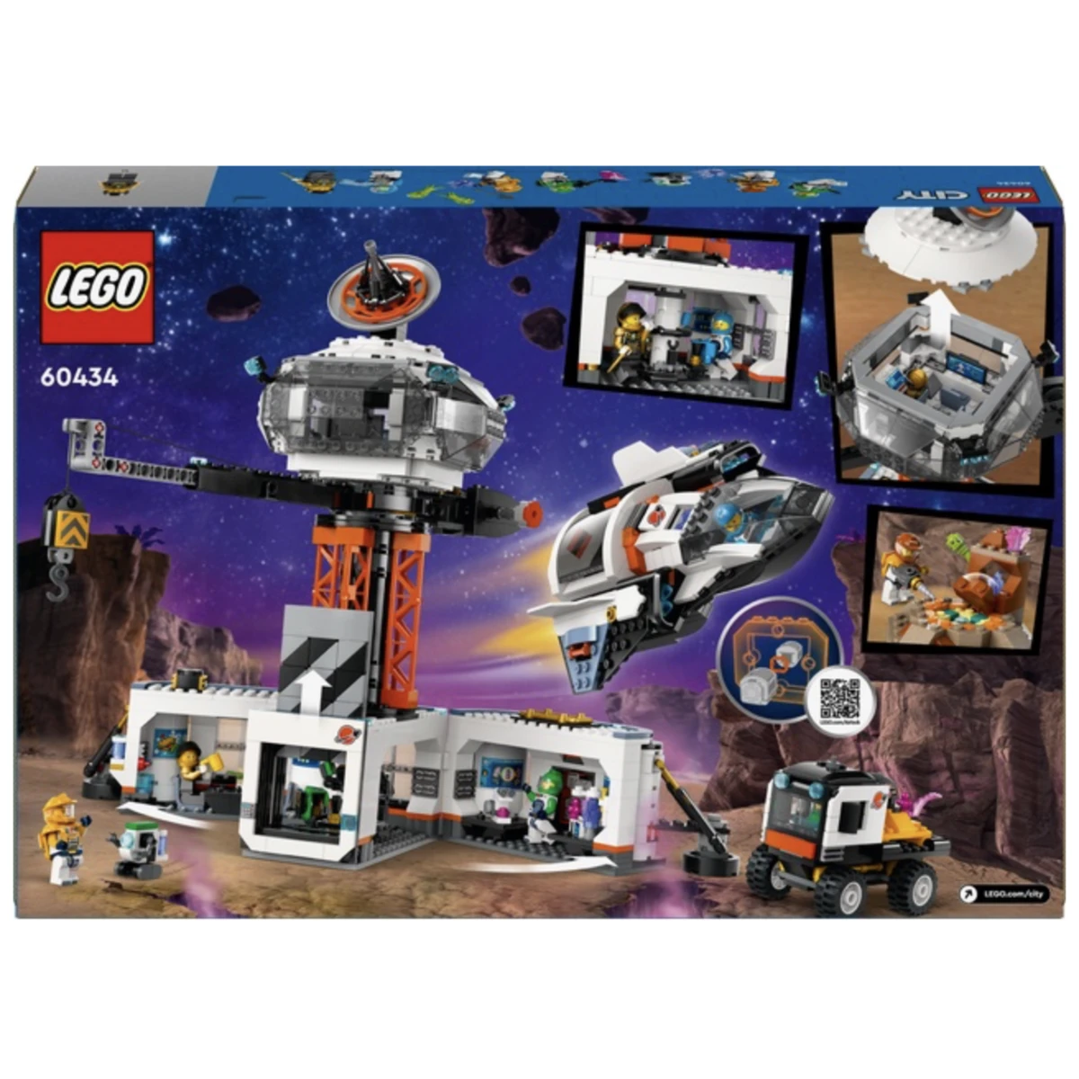 LEGO City Space Base and Rocket Launchpad Building Set 60434