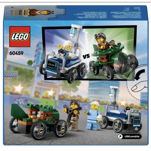 LEGO City Airplane vs. Hospital Bed Race Car Pack 60459 LEGO City Airplane vs. Hospital Bed Race Car Pack 60459