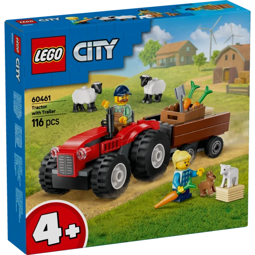 LEGO City Red Farm Tractor with Trailer and Sheep 60461 LEGO City Red Farm Tractor with Trailer and Sheep 60461
