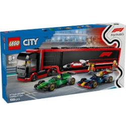 LEGO City F1® Truck with RB20 and AMR24 F1® Cars 60445