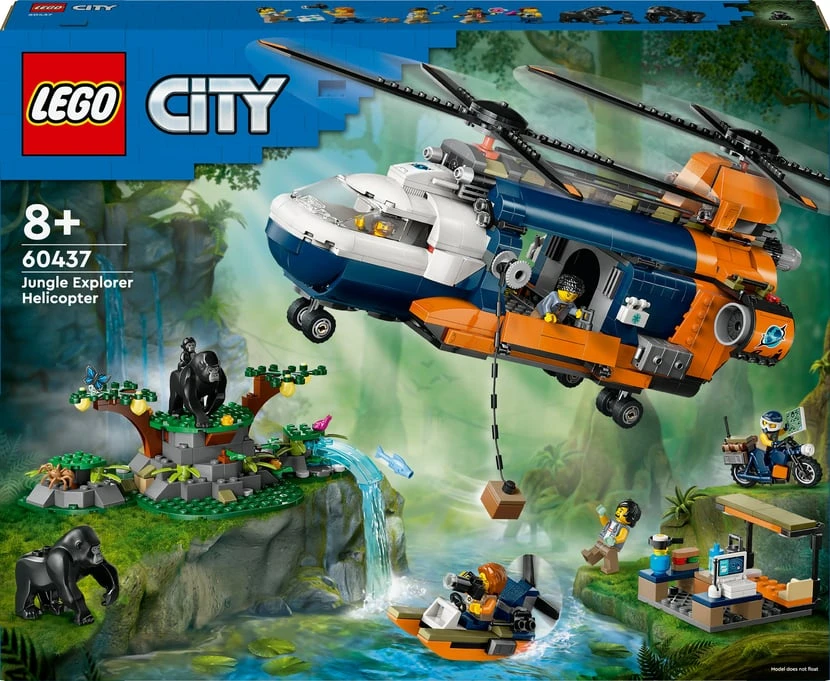 LEGO City Jungle Explorer Helicopter at Base Camp 60437