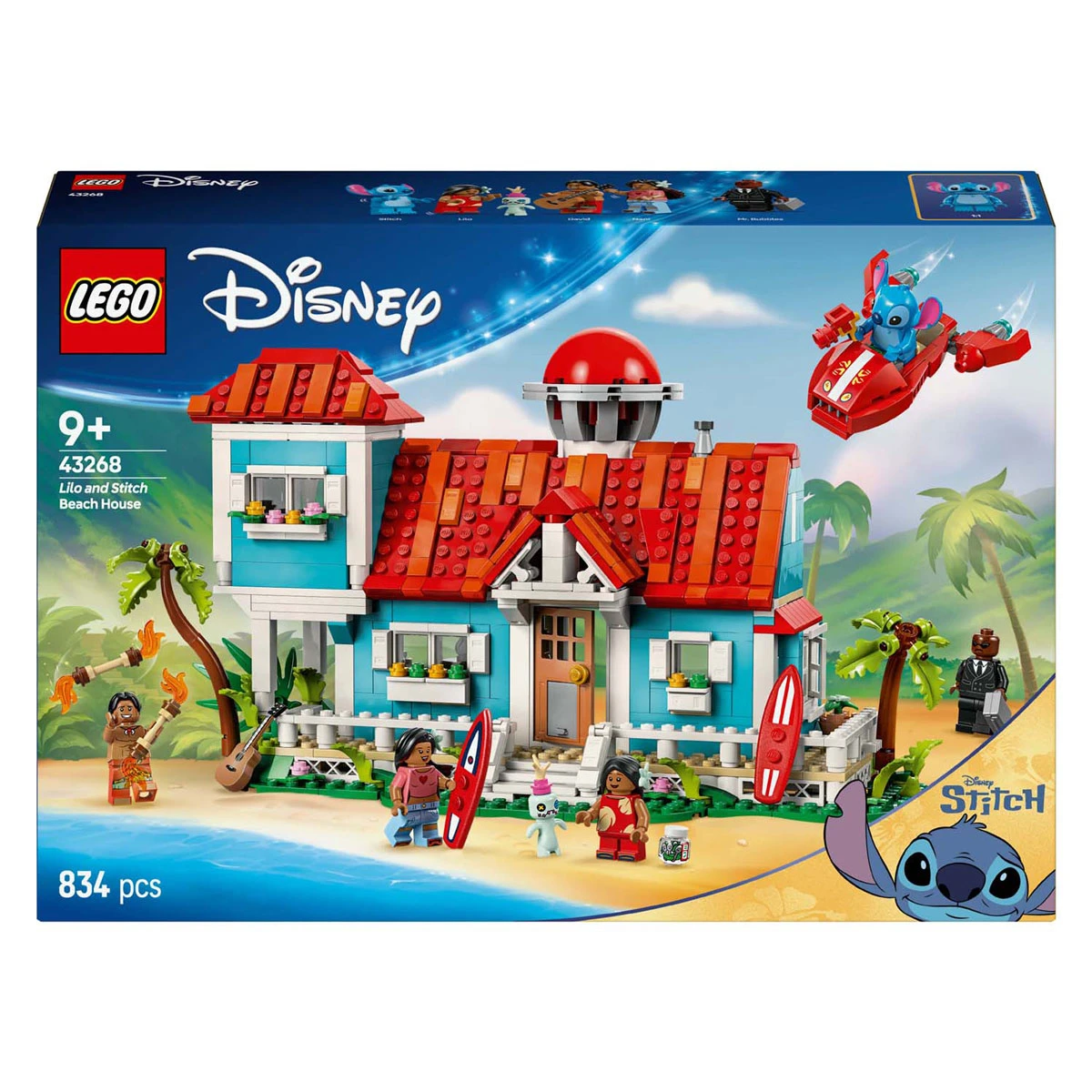LEGO Disney Lilo and Stitch Beach House Building Set 43268