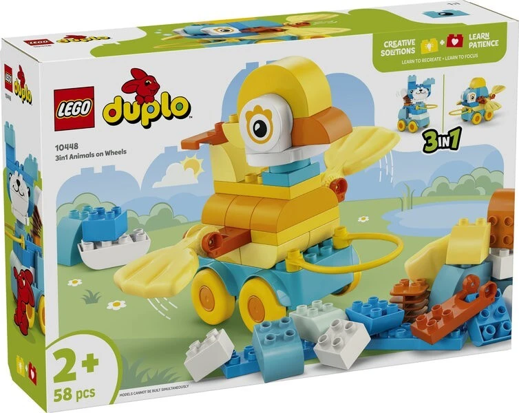LEGO DUPLO 3in1 Animals on Wheels Building Set 10448