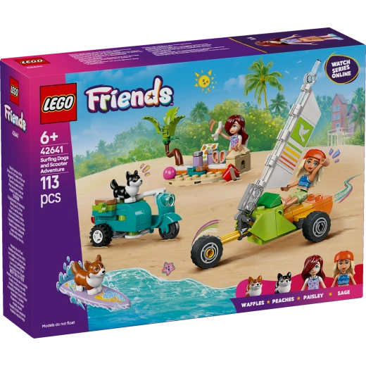 LEGO Friends Surfing Dogs and Scooter Adventure Set 42641
