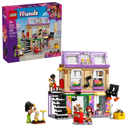 LEGO Friends Music Store &amp; Apartment Building Set 42653 - LEGO - Image 7