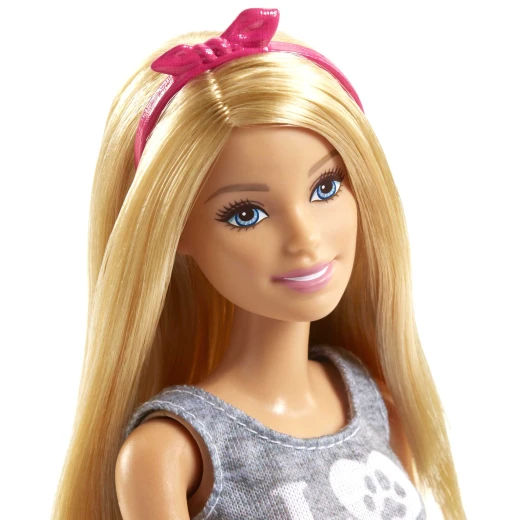 Barbie  Doll with Puppy, Bunny and 7 Themed Pieces - Barbie - Image 3