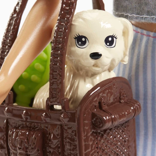 Barbie  Doll with Puppy, Bunny and 7 Themed Pieces - Barbie - Image 4