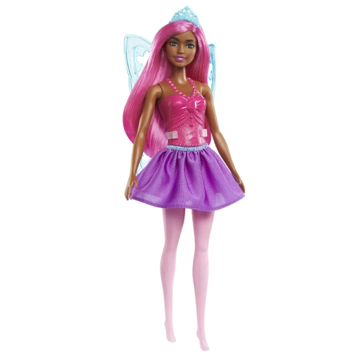 Barbie  Fairy Doll (11.5-inch) with Wings &amp; Tiara, Gift for 3 to 7 Year Olds - Barbie - Image 8