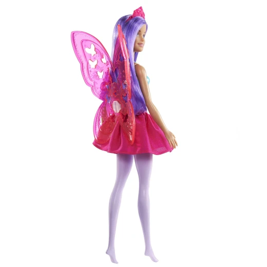 Barbie  Fairy Doll (11.5-inch) with Wings &amp; Tiara, Gift for 3 to 7 Year Olds - Barbie - Image 4