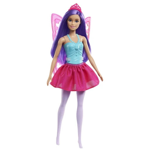 Barbie  Fairy Doll (11.5-inch) with Wings &amp; Tiara, Gift for 3 to 7 Year Olds - Barbie - Image 7