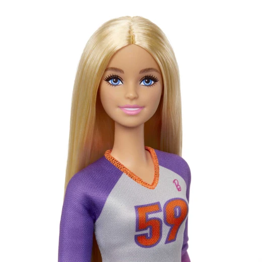 Barbie  Doll &amp; Accessories, Made to Move  Career Volleyball Player Doll with Uniform and Ball - Barbie - Image 4