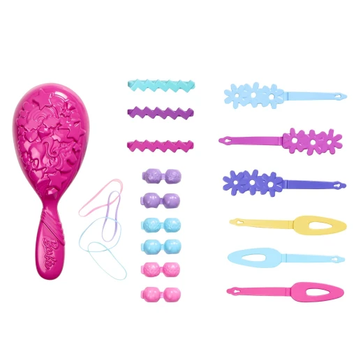 Barbie  Doll Styling Head, Blond Hair with 20 Colorful Accessories, Doll Head for Hair Styling - Barbie - Image 3