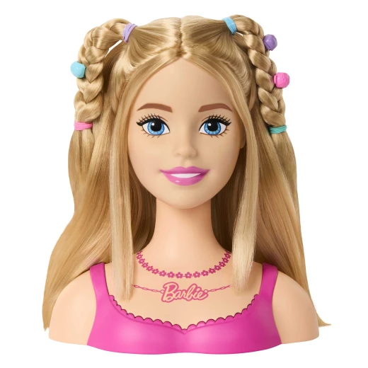 Barbie  Doll Styling Head, Blond Hair with 20 Colorful Accessories, Doll Head for Hair Styling - Barbie - Image 6