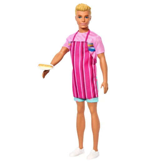 Barbie Mysteries: Beach Detectives Ken Doll Wearing Removeable Signature Outfit with Storytelling Accessories, Including Apron &amp; Snacks - Barbie - Image 2