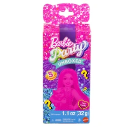 مجموعة Barbie Party Unboxed Chelsea، سلسلة Glam Party مع 6 مفاجآت تشمل حيوان أليف وميزة تغيير اللون (قد تختلف الأشكال)