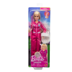دمية Barbie Careers رائدة فضاء بزي قابل للإزالة مع بدلة فضاء وردية وحذاء، بالإضافة إلى خوذة، مهنة العام 2026