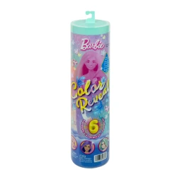 مجموعة Barbie Color Reveal Mermaid Series دمية وإكسسوارات مع 6 مفاجآت تشمل ميزة تغيير اللون وتعليقات زخرفية (قد تختلف الأشكال)