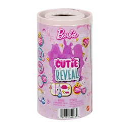دمى Barbie Cutie Reveal Cuddly Series Chelsea الصغيرة مع إكسسوارات و6 مفاجآت تشمل ميزة تغيير اللون وحيوان أليف صغير (قد تختلف الأشكال)
