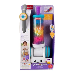 Fisher-Price Toddler Toy Laugh &amp; Learn 2-in-1 Vacuum with Duster, Lights &amp; Music for Pretend Play Kids Ages 2+ Years, Multilanguage Version