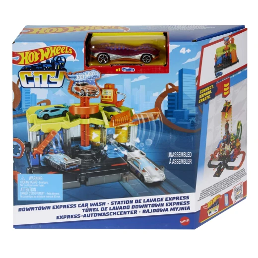 Hot Wheels City Toy Car Track Set, Downtown Playset featured in the “Let’s Race” Netflix Series with 1:64 Scale Vehicle (Styles May Vary) Hot Wheels City Toy Car Track Set, Downtown Playset featured in the “Let’s Race” Netflix Series with 1:64 Scale Vehicle (Styles May Vary)
