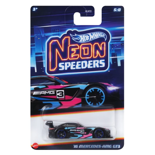 Hot Wheels Cars, Neon Speeders , 1 Die-Cast Toy Car in 1:64 Scale, Exclusive Wheels & Neon Decos, Custom Packaging, Gift for Collectors & Kids Hot Wheels Cars, Neon Speeders , 1 Die-Cast Toy Car in 1:64 Scale, Exclusive Wheels & Neon Decos, Custom Packaging, Gift for Collectors & Kids