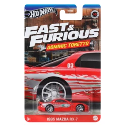Hot Wheels Toy Car, Fast &amp; Furious 1:64 Scale Vehicle with Elevated Deco Execution, Die-Cast Car Seen in the Fast Movies (Styles May Vary)