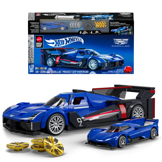 Mattel Brick Shop Hot Wheels Speed Series Building Set, Cadillac Project GTP Hypercar with 236 Pieces, Realistic Details and Custom Decals, Adult Collectors and Kids Ages 10+ Mattel Brick Shop Hot Wheels Speed Series Building Set, Cadillac Project GTP Hypercar with 236 Pieces, Realistic Details and Custom Decals, Adult Collectors and Kids Ages 10+