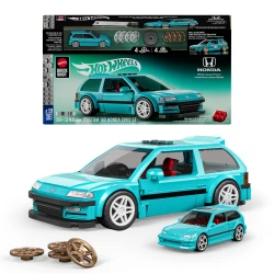 مجموعة بناء Mattel Brick Shop Hot Wheels Speed Series، سيارة Custom ’90 Honda Civic EF مع 248 قطعة، تفاصيل واقعية وملصقات مخصصة، لهواة الجمع البالغين والأطفال من عمر 10 سنوات فأكثر