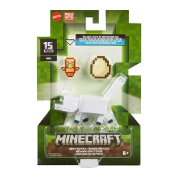 Mattel Minecraft Action Figures Set, 3.25-inch Scale Collectible Toys with Accessory &amp; Redstone Building Piece (Characters May Vary)