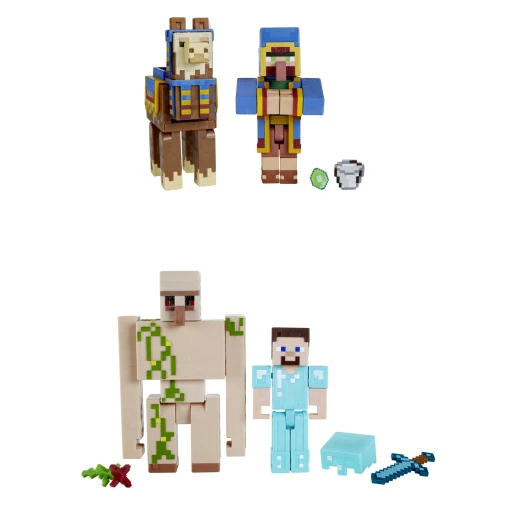 Mattel Minecraft Action Figure & Accessories Sets, Redstone Charged Series with Moving Feature, 3.25-inch Scale Collectible Toys (Styles May Vary) Mattel Minecraft Action Figure & Accessories Sets, Redstone Charged Series with Moving Feature, 3.25-inch Scale Collectible Toys (Styles May Vary)