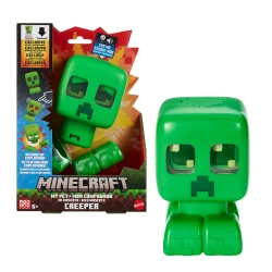 Mattel Minecraft My Pet Creeper Interactive Toy with Lights, Sounds &amp; Exploding Action, 5.5-inch Button-Activated Figure