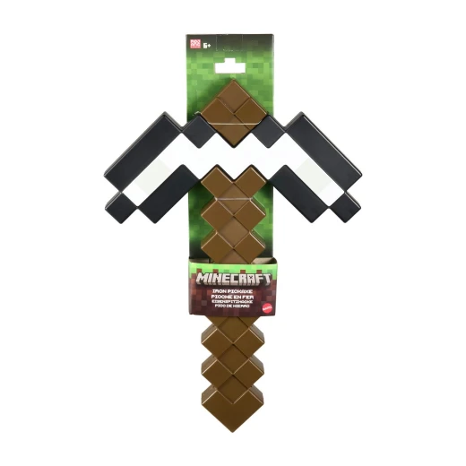 Minecraft Iron Pickaxe Battle Toy, Kid-Sized Accessory for Role-Play & Costumes, Inspired by the Video Game Minecraft Iron Pickaxe Battle Toy, Kid-Sized Accessory for Role-Play & Costumes, Inspired by the Video Game