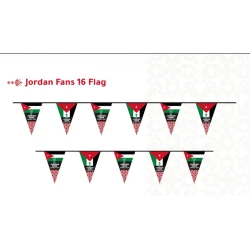 Jordan Fans World Cup Flag Banner – 16 Flags