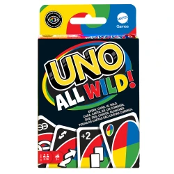 ​UNO All Wild  Card Game with 112 Cards, Gift for Kid, Family &amp; Adult Game Night for Players 7 Years &amp; Older​​