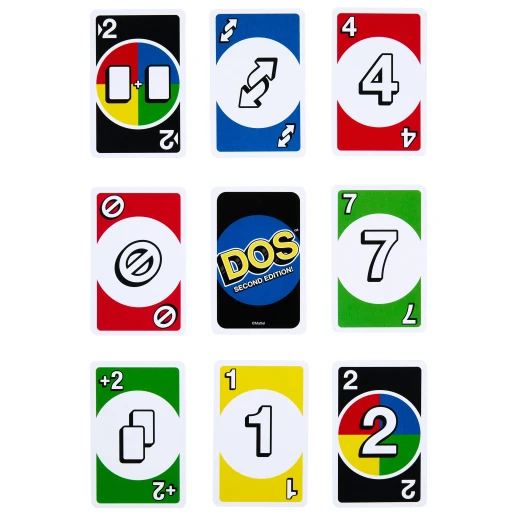 DOS Second Edition Card Game – Colour-Blind Accessible Deck for 2 to 6 Players - Uno - Image 4