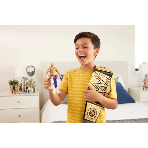 WWE World Heavyweight Championship Role Play Title – Leather-Like Belt, 3+ Feet, Kid Size - WWE - Image 2