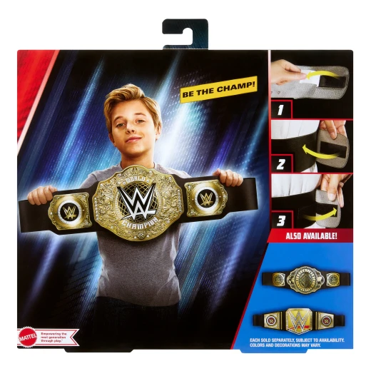 WWE World Heavyweight Championship Role Play Title – Leather-Like Belt, 3+ Feet, Kid Size - WWE - Image 6