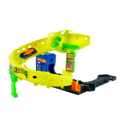 Hot Wheels Snake Spiral Attack Playset – Track Set with 1:64 Die-Cast Car, Corkscrew Loop &amp; Gas Station - Hot Wheels - Image 5