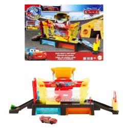 Disney and Pixar Cars Color Changers Race Ready Car Wash Playset – with Colour-Change Lightning McQueen, 20 Inches Long
