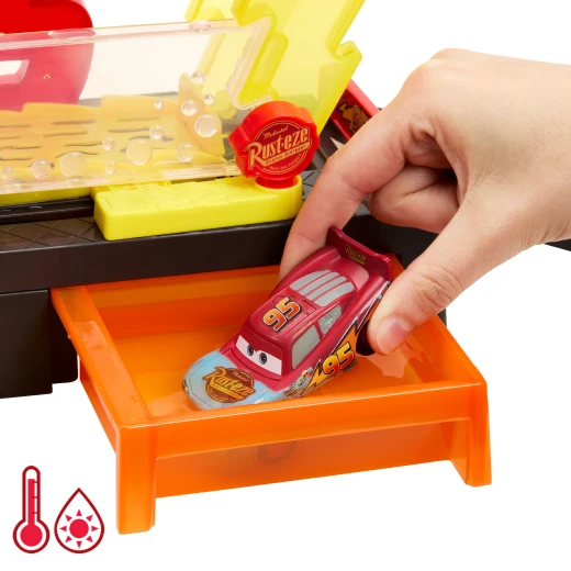 Disney and Pixar Cars Color Changers Race Ready Car Wash Playset – with Colour-Change Lightning McQueen, 20 Inches Long - Disney Pixar Cars - Image 5