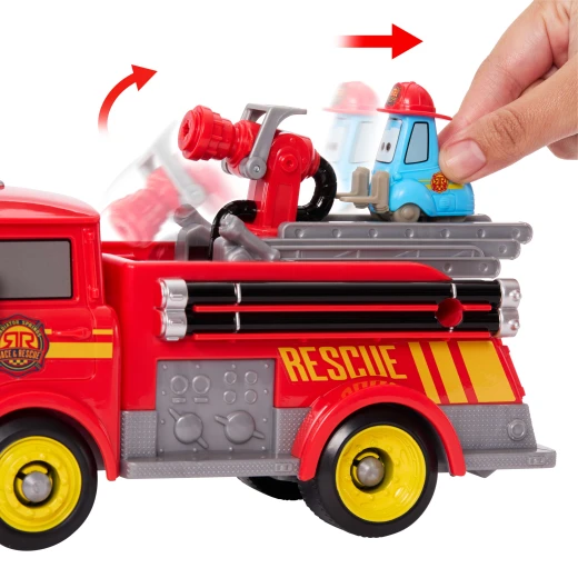 Disney and Pixar Cars Radiator Springs Race &amp; Rescue Fire Fighting Red &amp; Guido Playset – Toy Firetruck with 2 Flame Targets &amp; 2 Water Praojectiles - Disney Pixar Cars - Image 2