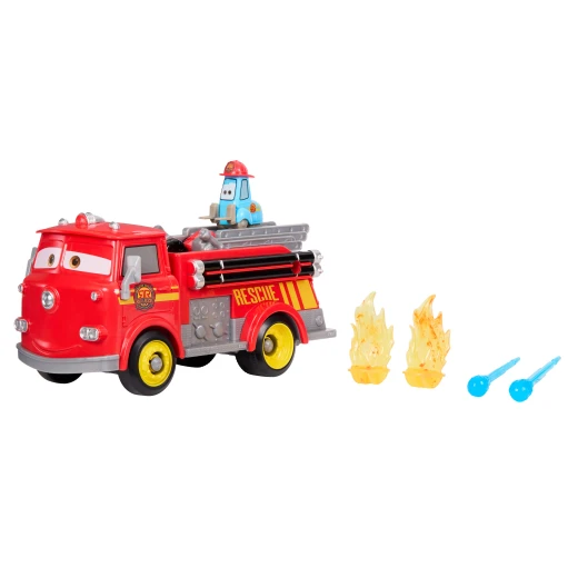 Disney and Pixar Cars Radiator Springs Race &amp; Rescue Fire Fighting Red &amp; Guido Playset – Toy Firetruck with 2 Flame Targets &amp; 2 Water Praojectiles - Disney Pixar Cars - Image 5