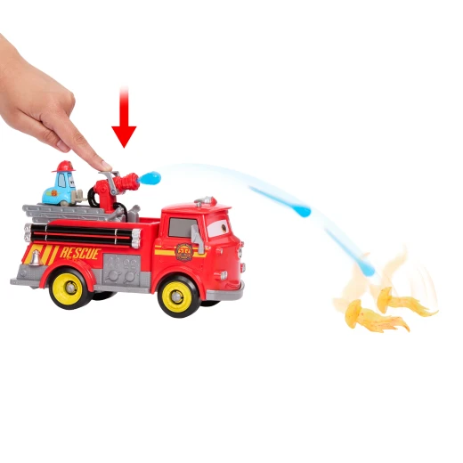 Disney and Pixar Cars Radiator Springs Race &amp; Rescue Fire Fighting Red &amp; Guido Playset – Toy Firetruck with 2 Flame Targets &amp; 2 Water Praojectiles - Disney Pixar Cars - Image 4