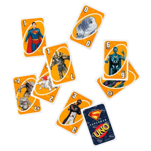 UNO Superman Card Game – Movie-Inspired Collectible Deck, Colour-Blind Accessible, 2 to 10 Players - Uno - Image 3