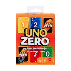 UNO Zero Card Game – Grid Play with Scorepad, Colour-Blind Accessible, 2 to 8 Players