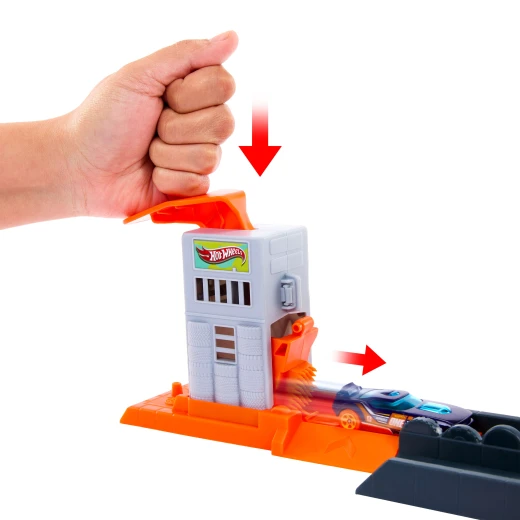 Hot Wheels City Gorilla Slam Attack Playset – Track Set with 1:64 Die-Cast Car &amp; 3 Ways to Play - Hot Wheels - Image 4