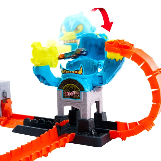 Hot Wheels City Gorilla Slam Attack Playset – Track Set with 1:64 Die-Cast Car &amp; 3 Ways to Play - Hot Wheels - Image 2