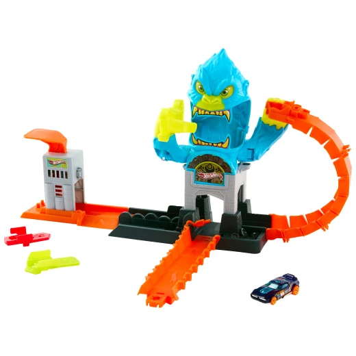 Hot Wheels City Gorilla Slam Attack Playset – Track Set with 1:64 Die-Cast Car &amp; 3 Ways to Play - Hot Wheels - Image 3